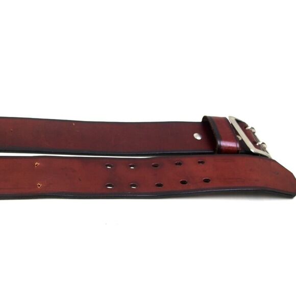 SADDLE BROWN GENUINE LEATHER 2"Wd CASUAL DRESS MARINAS MEN'S BELT Sz XXL (67T - Picture 11 of 12